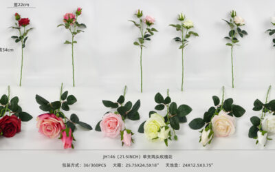 JH146-单支2头经典玫瑰无盆